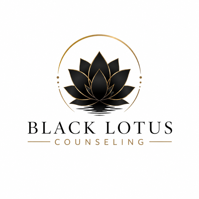 Black Lotus Counseling lotus logo